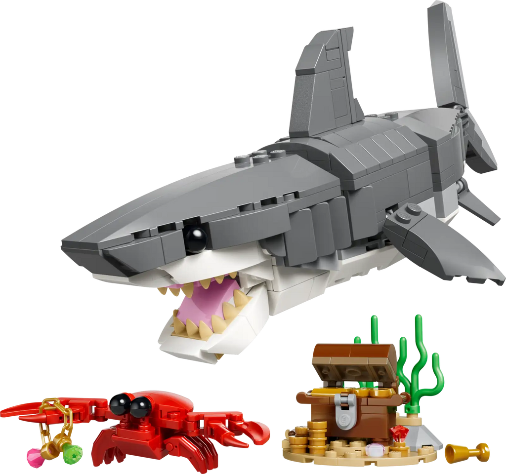 LEGO® Creator 3-in-1: Fierce Shark with a Treasure Chest 31381