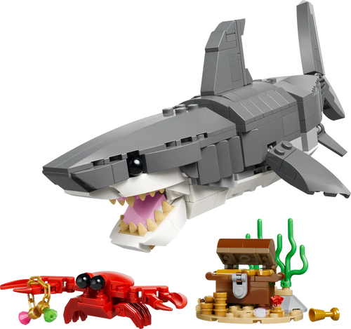 LEGO® Creator 3-in-1: Fierce Shark with a Treasure Chest 31381
