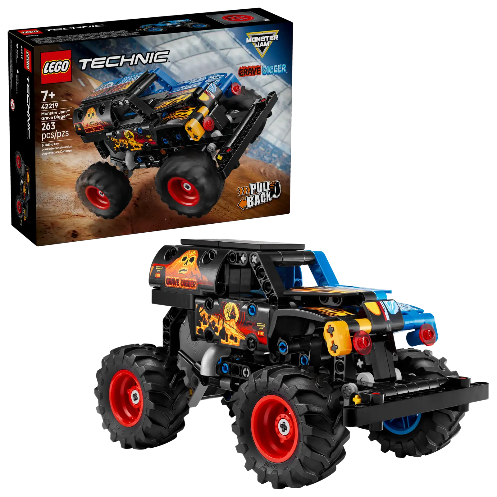 LEGO® Technic Monster Jam™ Grave Digger™ Fire and Ice 42219