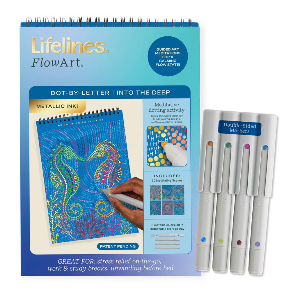 Lifelines® FlowArt® - Dot-By-Letter - Into the Deep Metallic