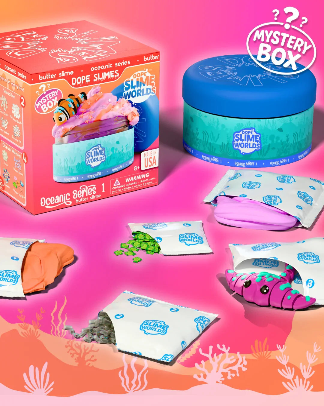 Dope® Slime: Oceanic Series Mystery Box (includes 1 box)