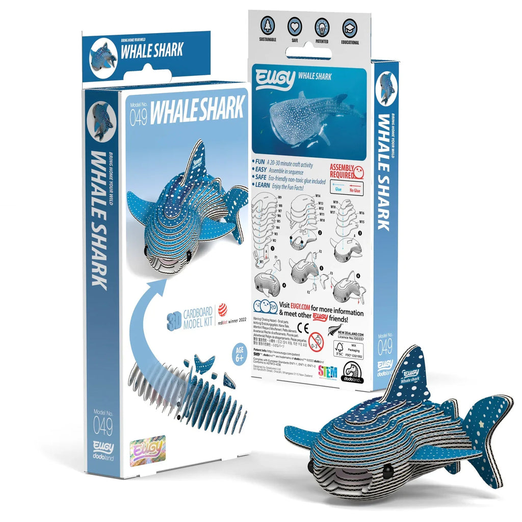 EUGY Cardboard Model Kit: Whale Shark