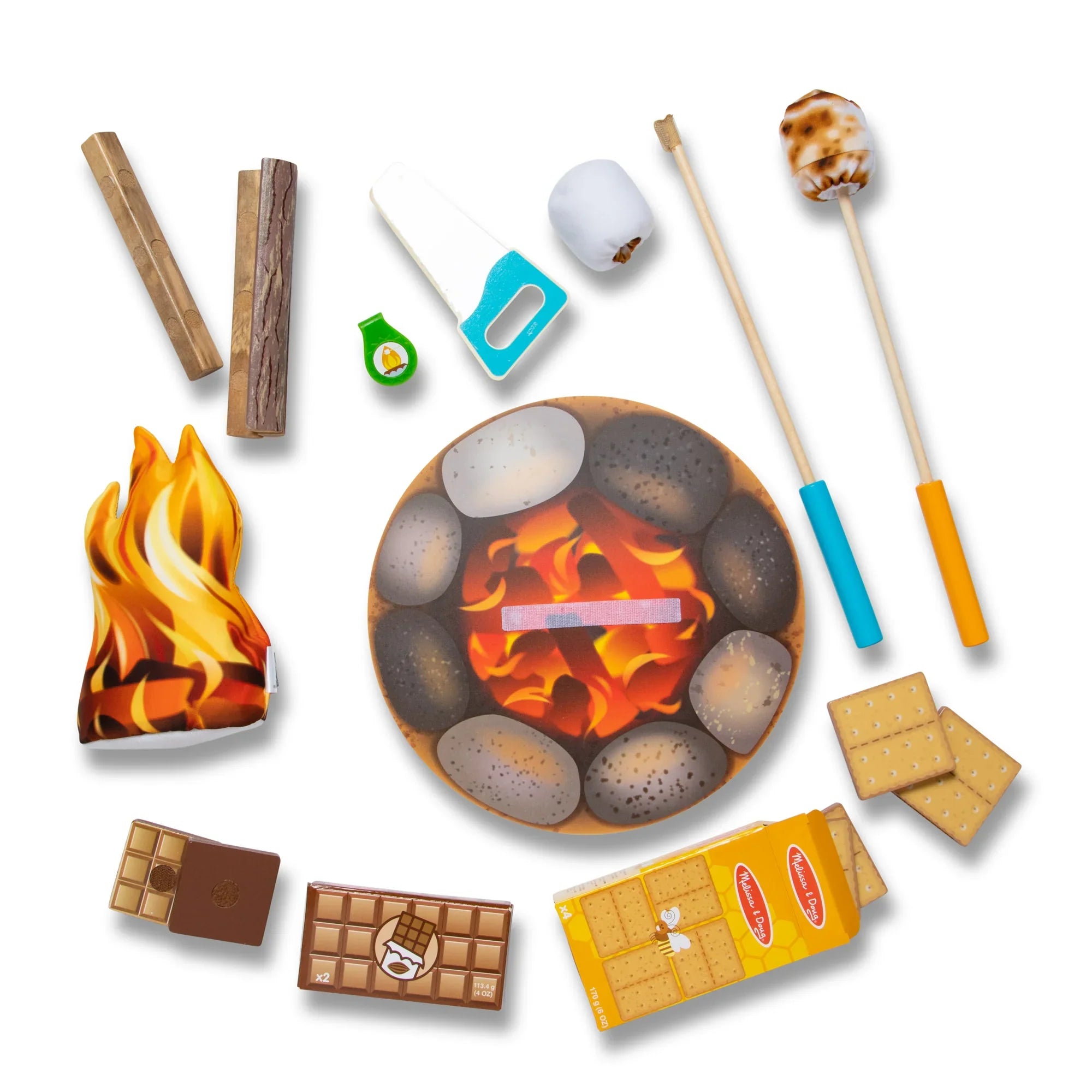 Melissa & Doug® Let's Explore Campfire S'Mores Play Set